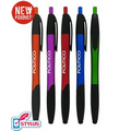 Colored Barrels "Effective" Stylus Pens with Black Trim